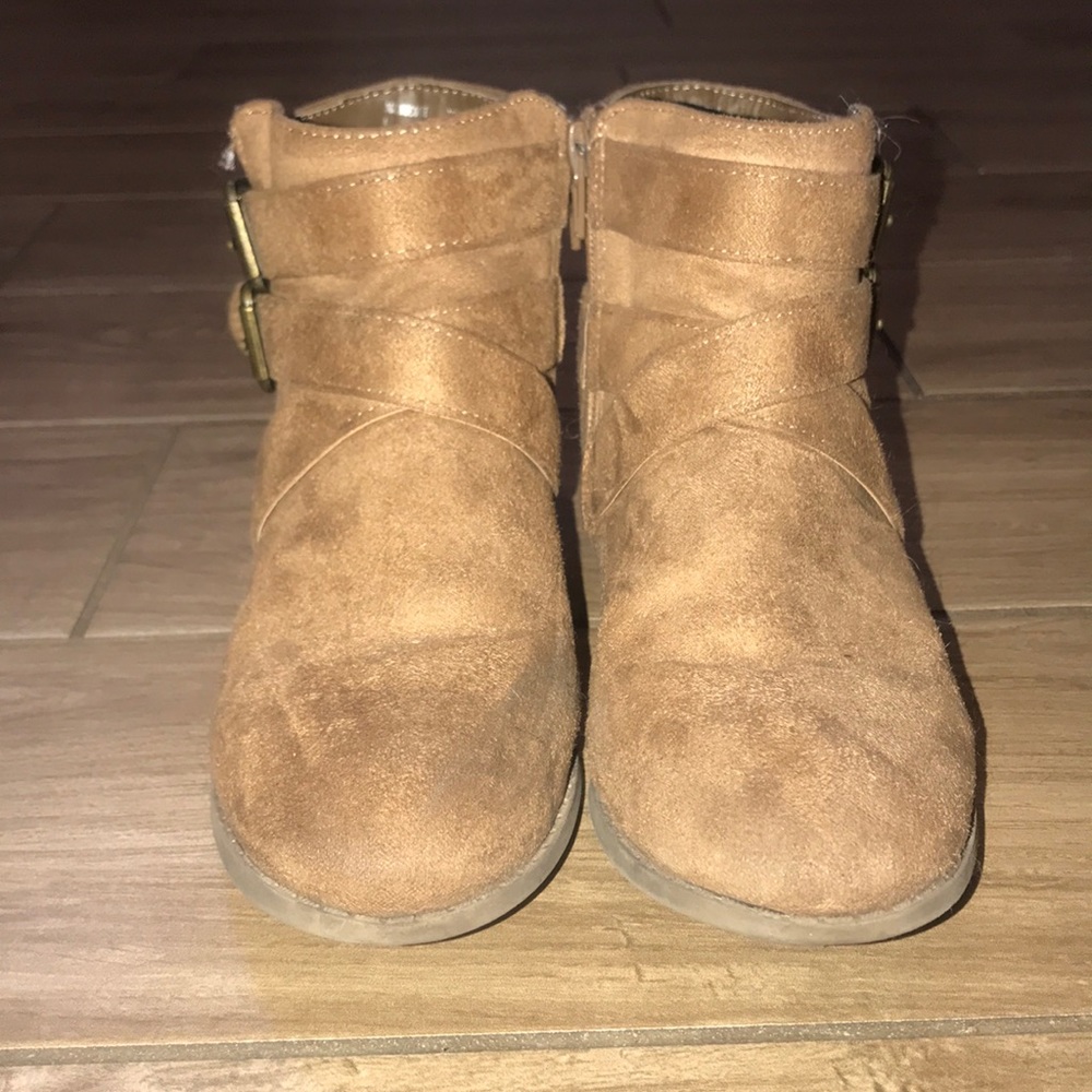 Girls Tan Booties
